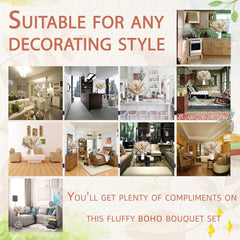 50pcs Natural Pampas Grass Bouquet Boho & Western Wedding Decor