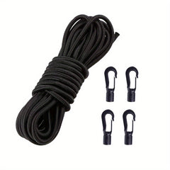 Heavy-Duty Deck Lashing Rope with Hook for Kayak Fishing Boat