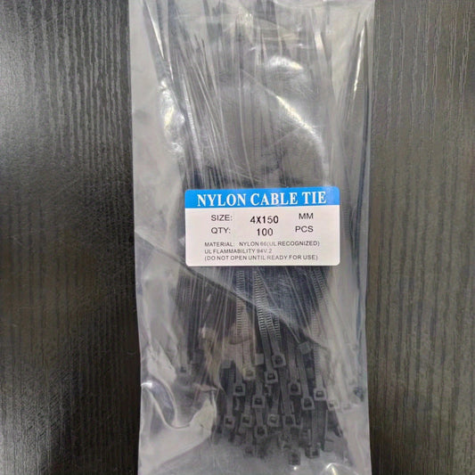 100pcs Self-locking Nylon Strapping for Indoor and Outdoor Use