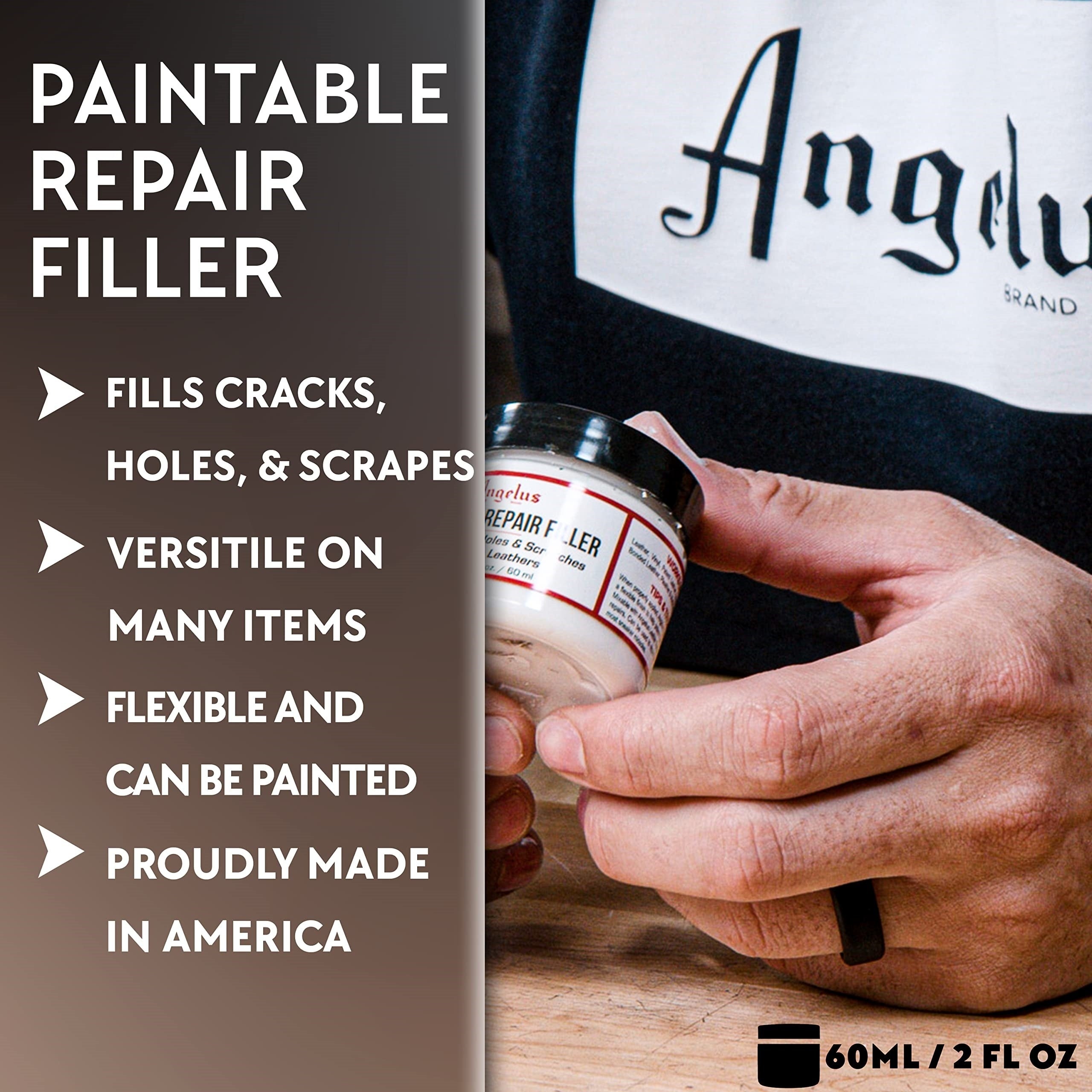 Leather Filler For Repairing Holes Tears Cracks Scratches Flexible