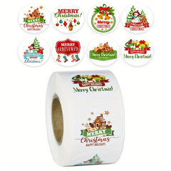 500 Christmas Snowman Stickers for Party & Baking
