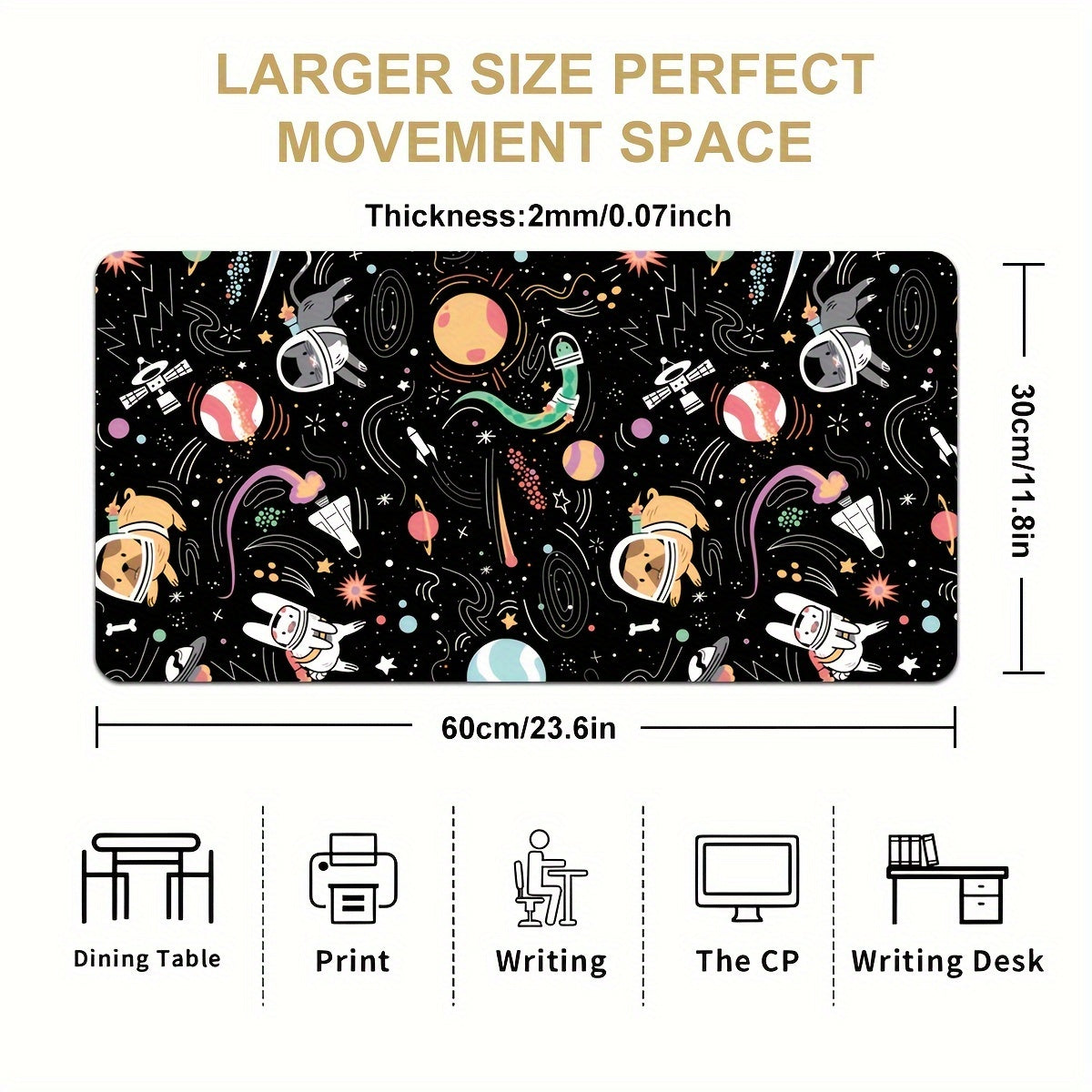 Cartoon Animal Mouse Pad Rubber Anti-skid Electronic Sports Mouse Pad
