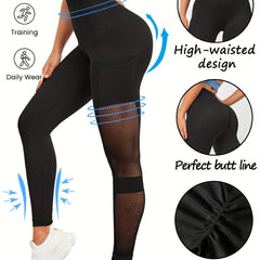 Hollow Breathable Yoga Pants Stretch Leggings