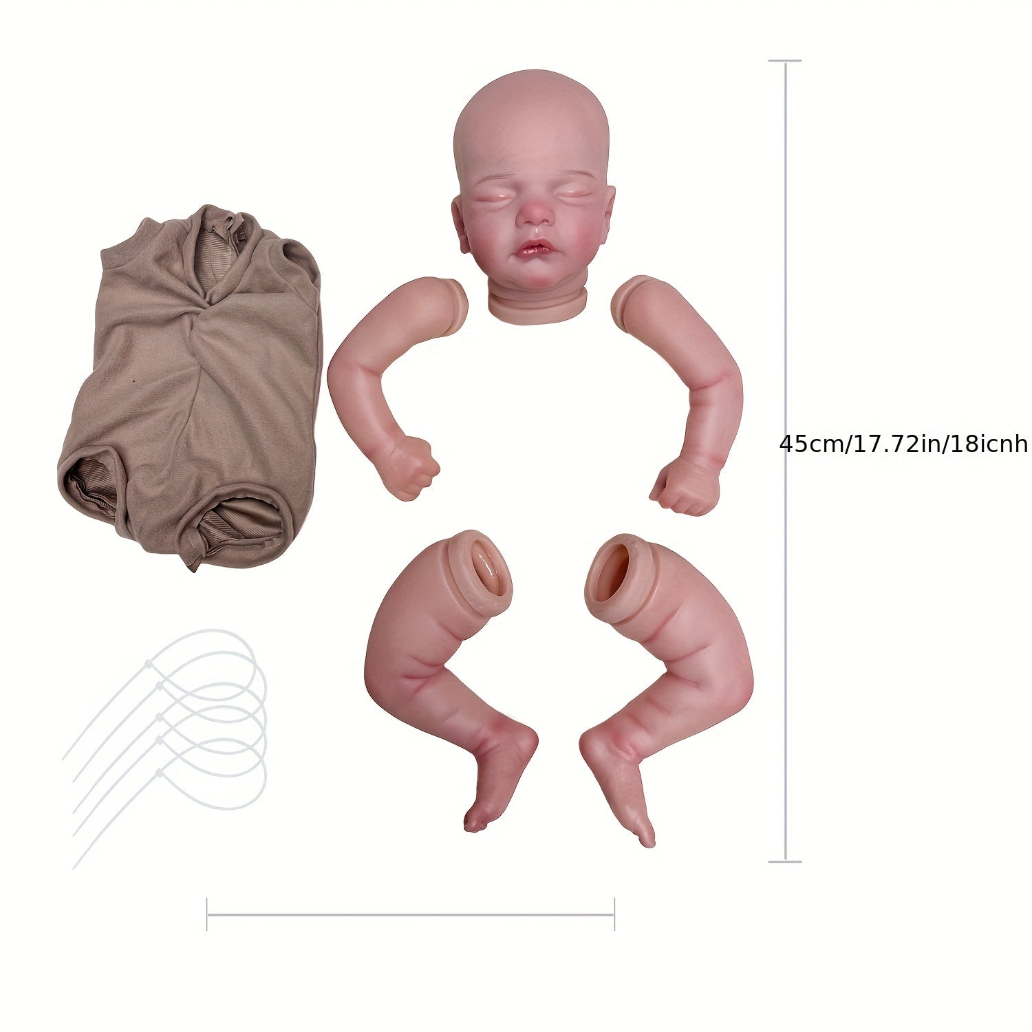 Genesis Paint Bettie Reborn Doll Kits DIY Blank Kit