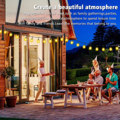 2pcs String Light Poles for Hanging Lights on Patio Fence Wall Garden