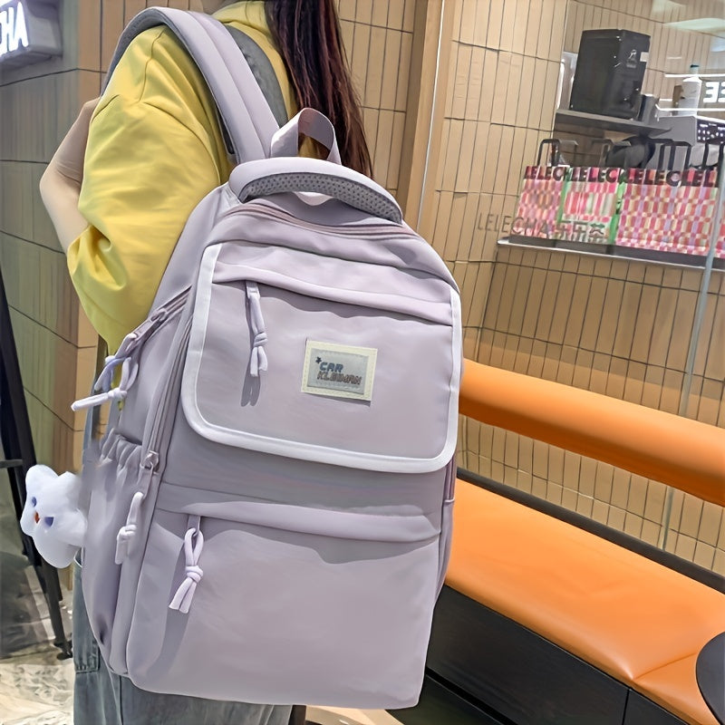 Large Capacity Zipper Backpack School Bag