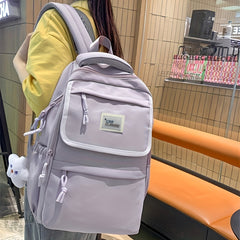 Large Capacity Zipper Backpack School Bag