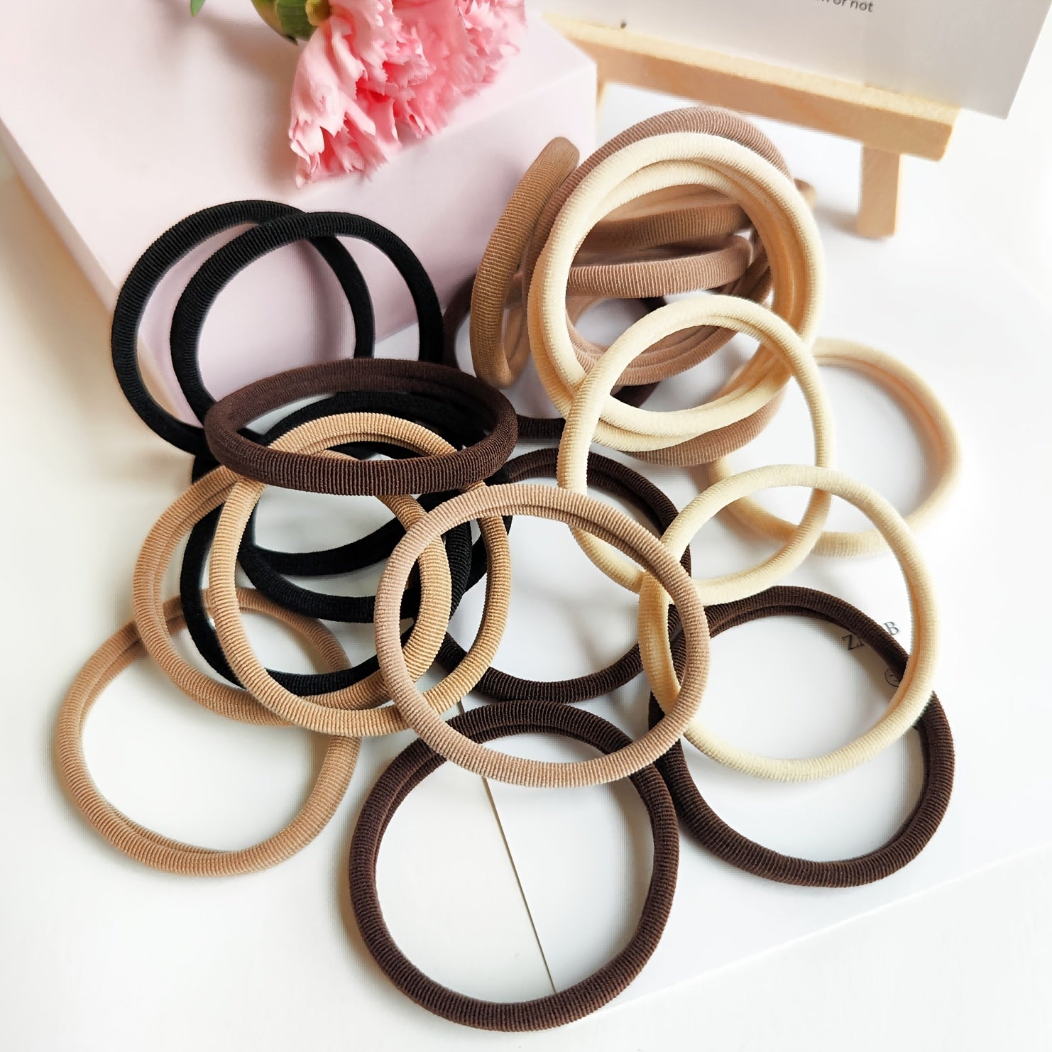 25pcs Large Elastic Hair Ties for Girls No Damage Hair Bands Hair Accessories