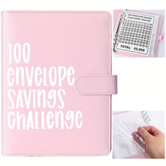 Savings Challenge Book 100 Envelopes Budget Planner with Cash Envelopes