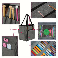 Portable Handheld Sewing Bag Large Capacity Yarn Storage Bag