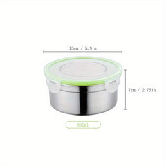 304 Stainless Steel Crisper Refrigerator Food Storage Box