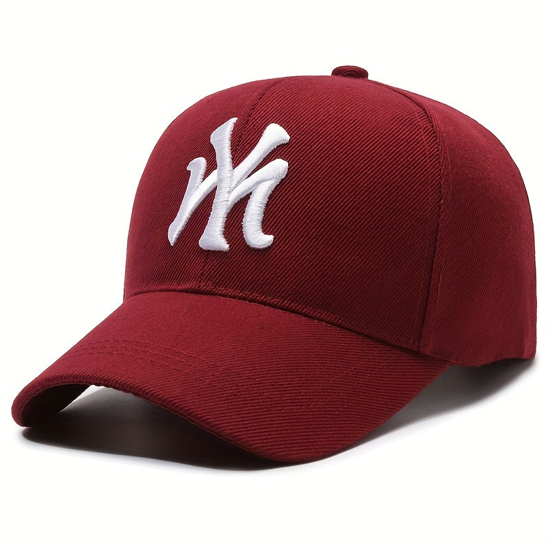 Gothic Letter Embroidered Baseball Cap Hip Hop Dad Hat Adjustable Sports Sun Hat