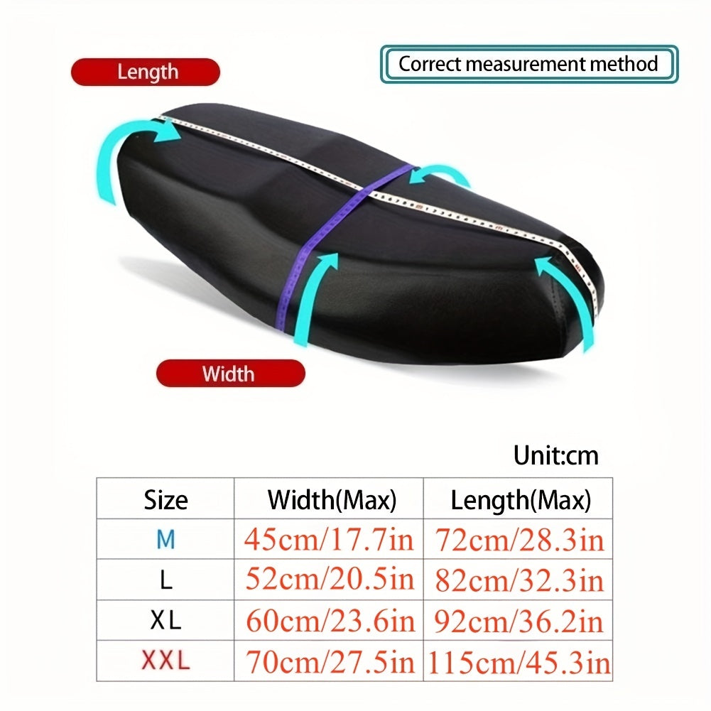 Motorcycle Rain Seat Cover 210D Universal Waterproof Saddle Cover