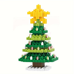 Snowman Assembly Building Blocks Educational Toy Christmas Gift