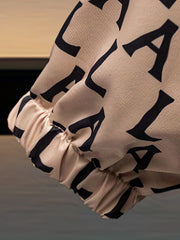 Boys Letter Print Waterproof Windbreaker Hooded Jacket