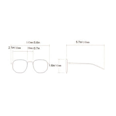 Light Blocking Glasses Square Frame for Women Men
