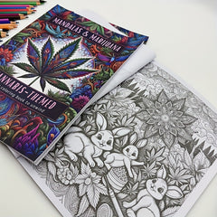 Adult Coloring Book Floral Patterns Single Sided Pages