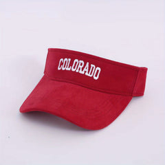 Men's Embroidered Letter Sun Hat Wide Brim Peaked Cap