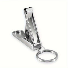Portable Folding Nail Clipper Keychain Ultra thin Nail Clipper Trimmer