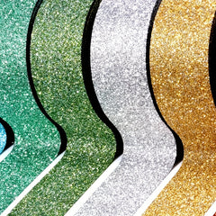 10pcs Decorative Tape Golden Glitter Onion Powder Wwisp Tape