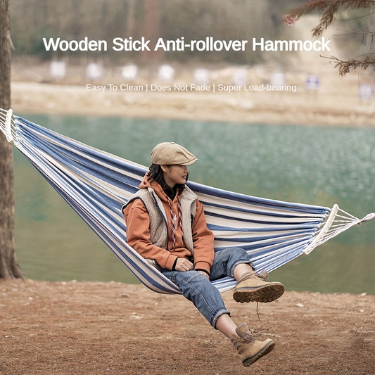 Anti Rollover Canvas Hammock for Outdoor Camping