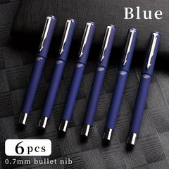 Rollerball Pen Bullet Tip 0.7mm 12 Pcs Titanium Steel Ballpoint Pen