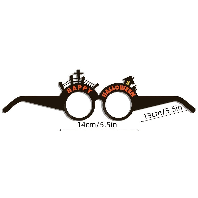 6pcs Halloween 3D Dress Up Glasses Spider Bat Witch Kids Photo Props