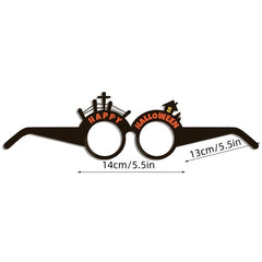 6pcs Halloween 3D Dress Up Glasses Spider Bat Witch Kids Photo Props