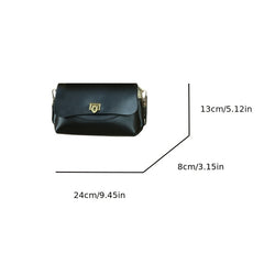 Cowhide Shopping Bag for Women Leather Handbag Secure Buckle Closure