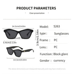 Vintage Polygon Cat Eye Sunglasses Women Classic Sun Shade Sports Eyeglasses