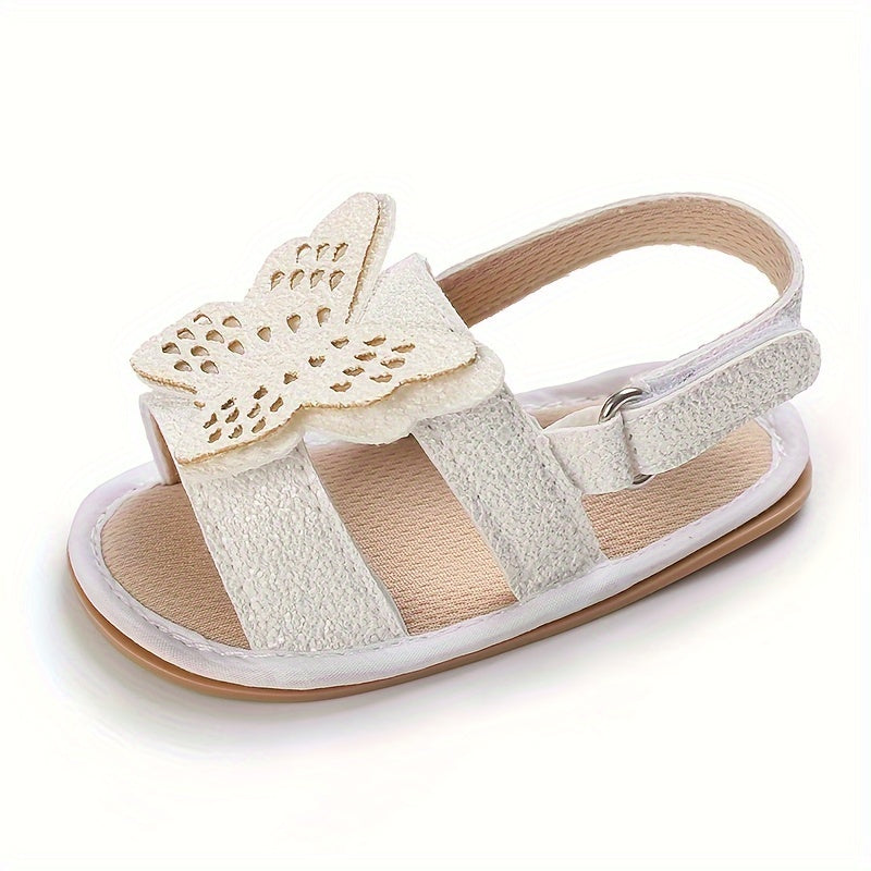 Casual Butterfly Open Toe Sandals for Baby Girls Lightweight Non-slip Sandals