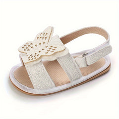 Casual Butterfly Open Toe Sandals for Baby Girls Lightweight Non-slip Sandals