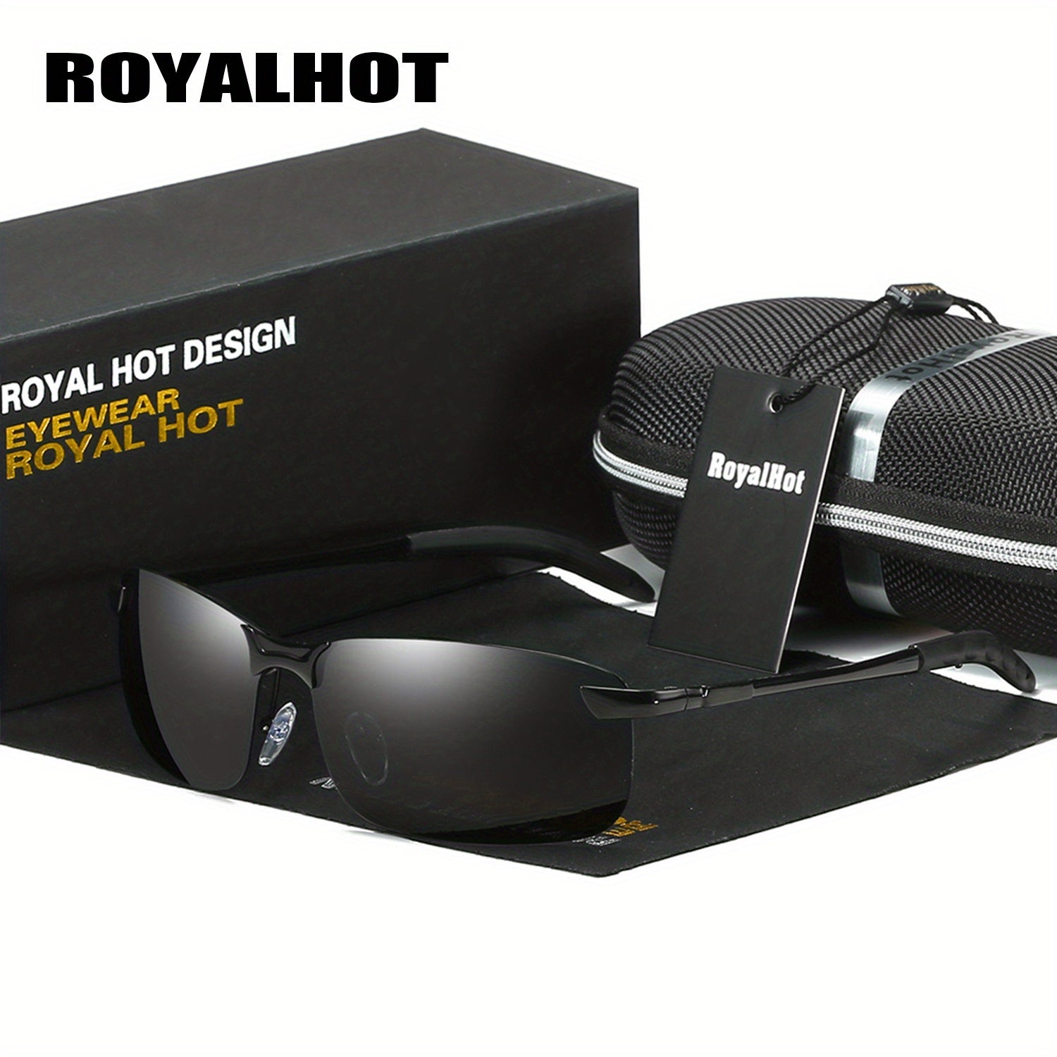 RoyalHot Men's Reflective Polarized UV400 Sunglasses
