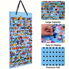 Shoe Charms Organizer Hanging Holder 180 Holes Wall Mounted Display