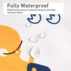 Waterproof Baby Feeding Bibs Set of 5 Washable Odor Resistant