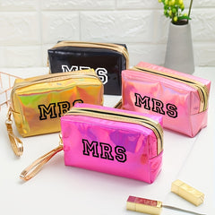 Y2K Laser Letter Pattern Makeup Bag For Women