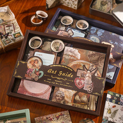 High End Gift Boxed Retro Journal with Notebook and Journal Material Gift Bag