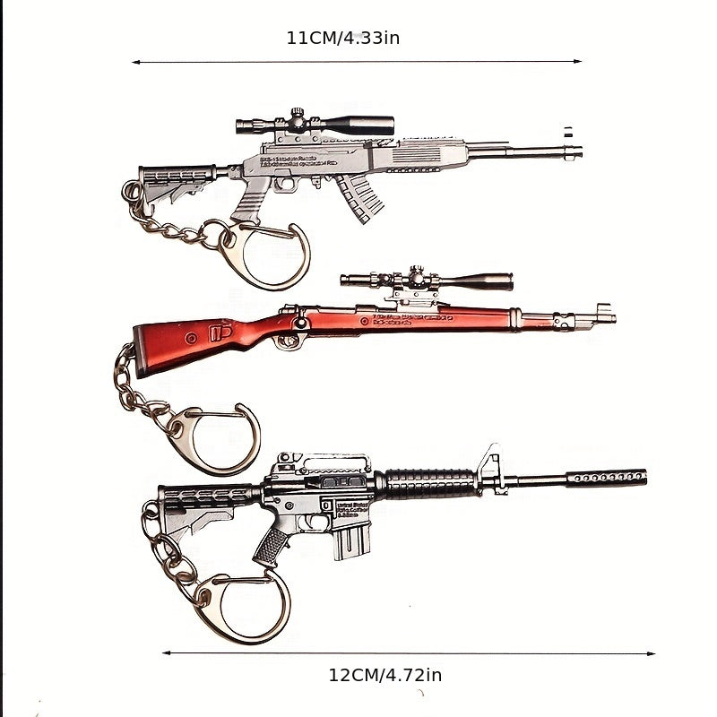 98K Alloy Weapon Model Keychain for Men