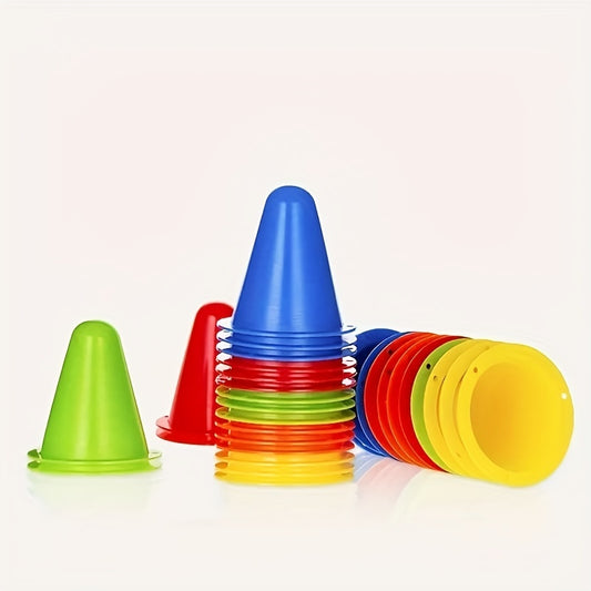 10pcs Roller Skating Obstacle Football Training Bucket Random