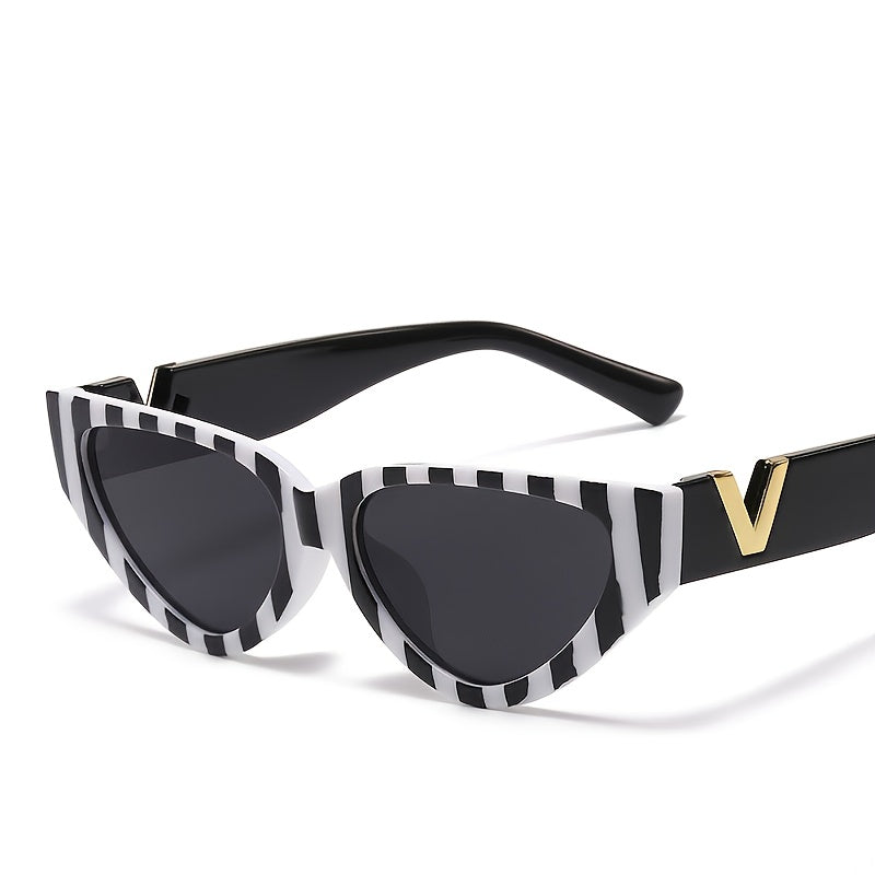 Cat Eye Small Frame Sunglasses for Women Sun Protection Lenses