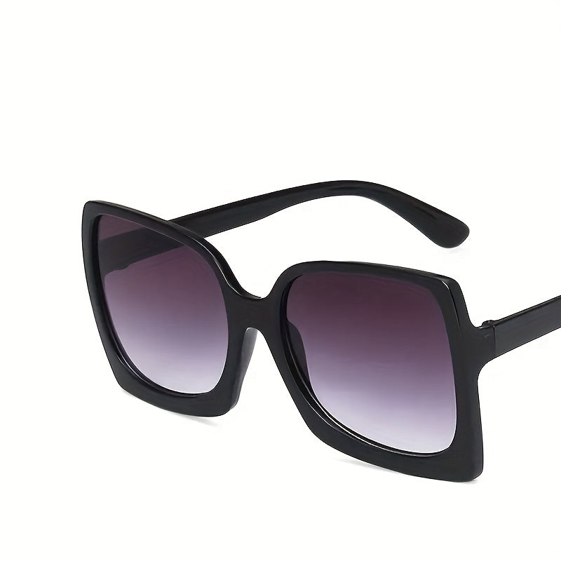 Stylish Square Sunglasses Thick Frame Gradient UV400 Golf Eyewear
