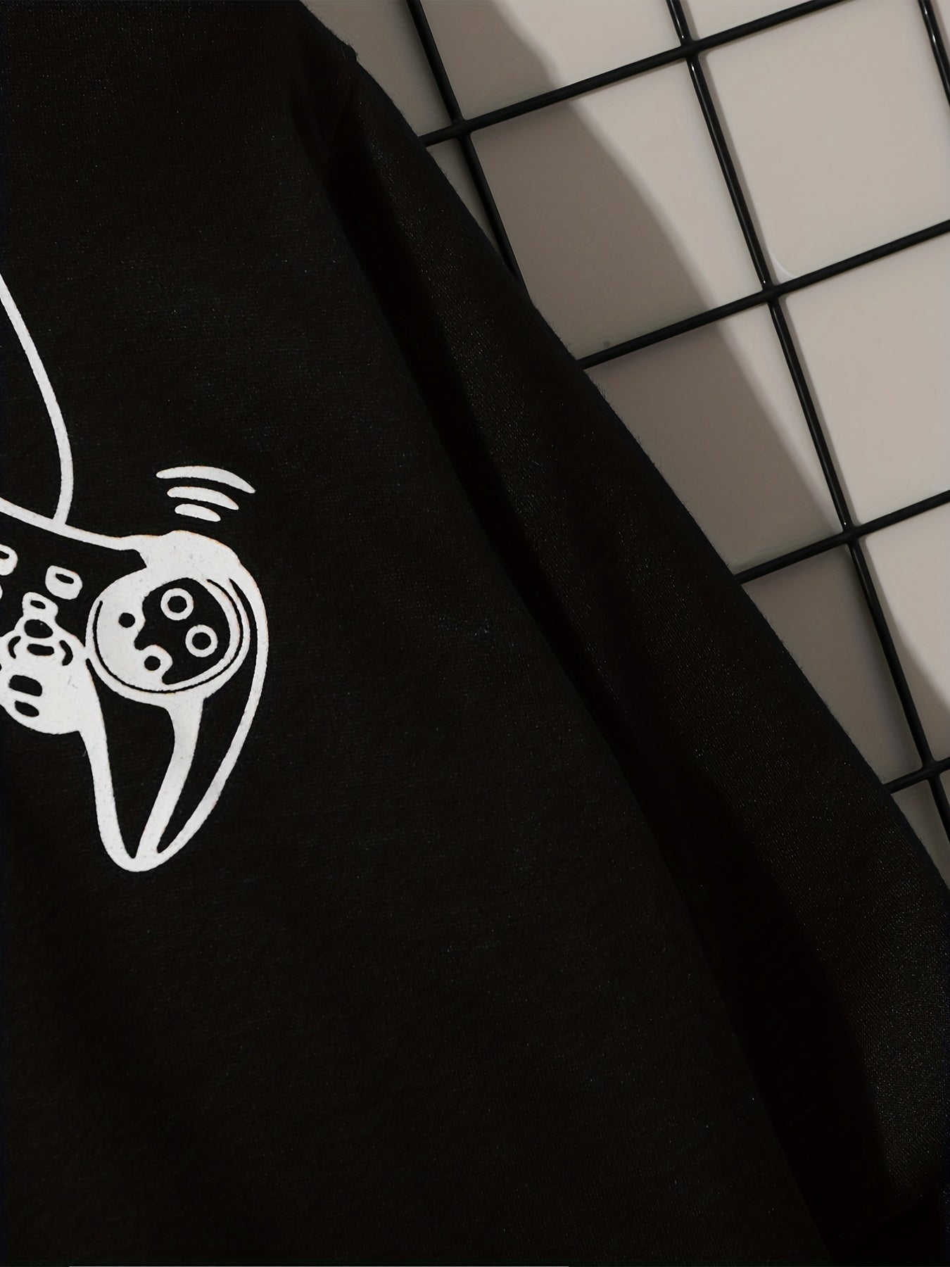 Gamepad Boys Pullover Sweatshirt Long Sleeve Crew Neck Tops