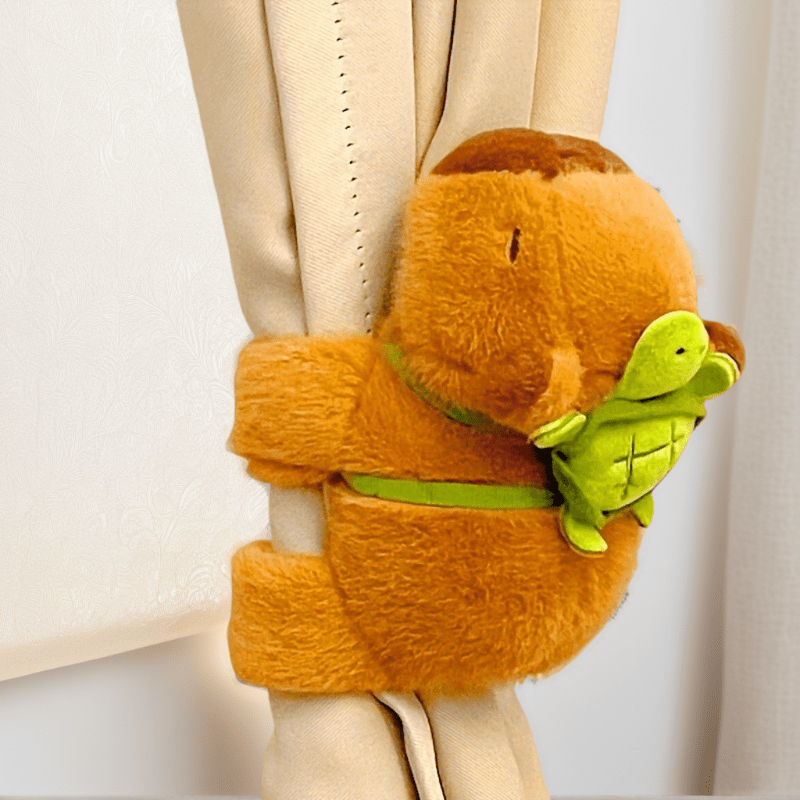 3pcs Capybara Turtle Backpack Handheld Lollipop Plush Set Fun Birthday Gift