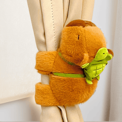 3pcs Capybara Turtle Backpack Handheld Lollipop Plush Set Fun Birthday Gift