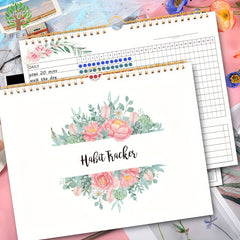 Habit Tracker Journal Spiral Binding Planner