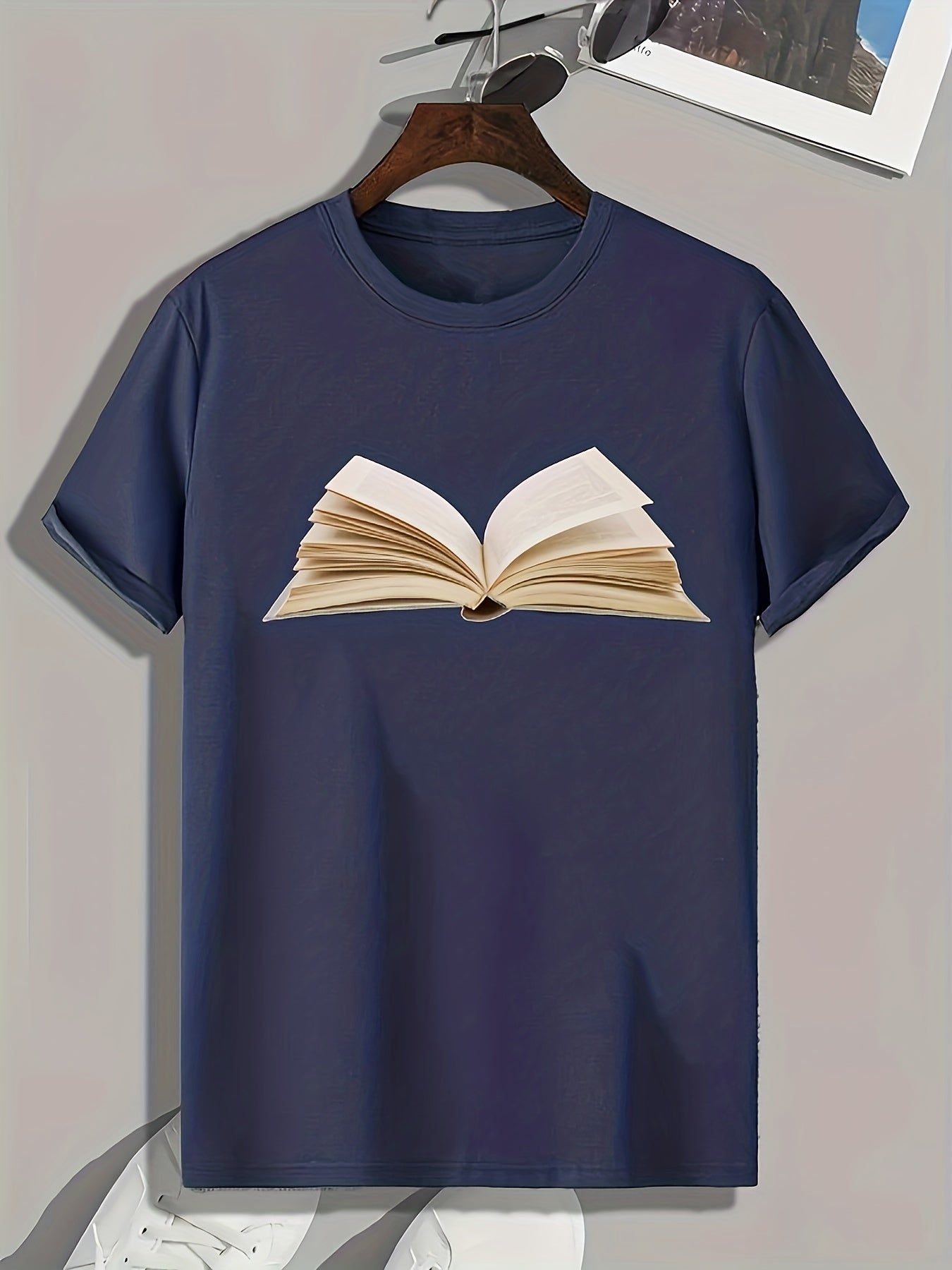 Pattern Print Men's Sports T-shirt for Fitness
