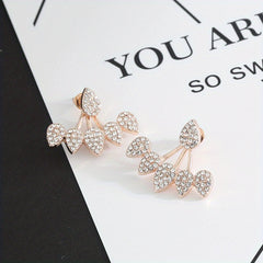 Fan Shaped Back Hanging Earrings
