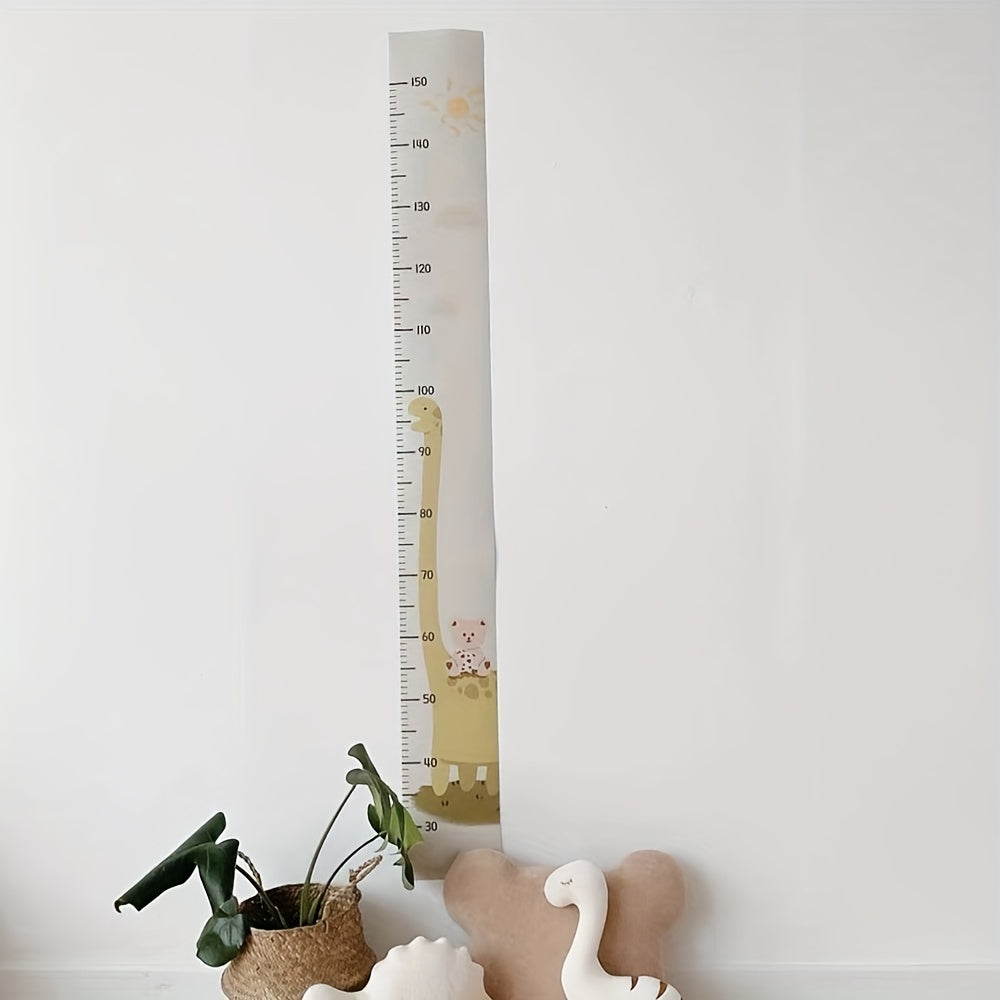 Cartoon Bear Height Measurement Stick for Kids' Room Decor