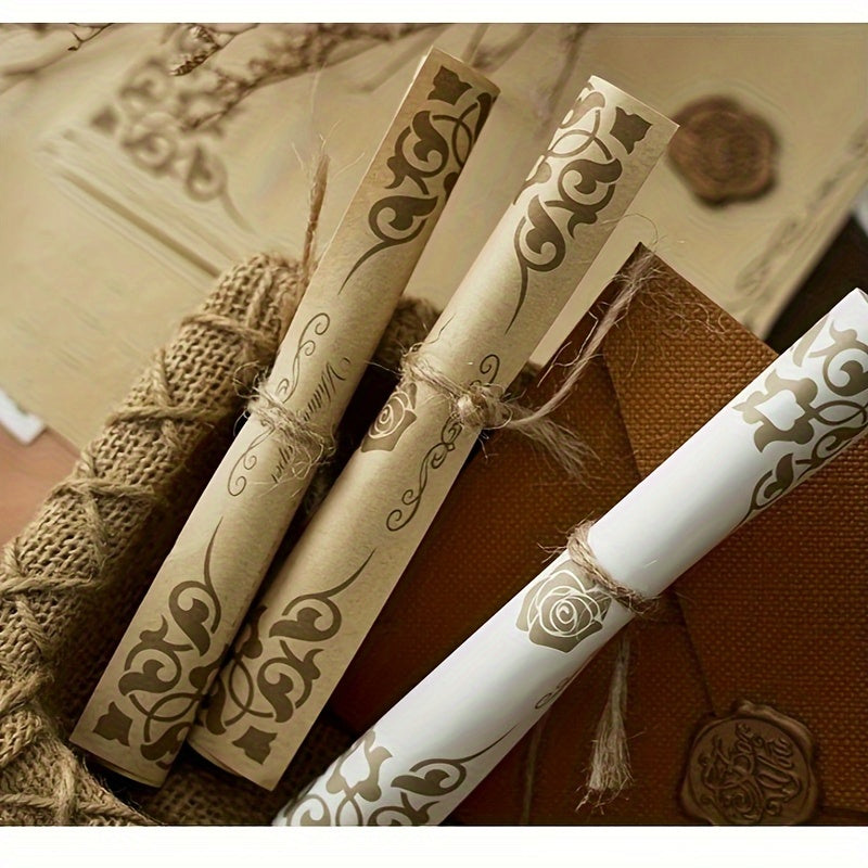 3pcs Retro Noble Invitation Cards Envelopes Letter