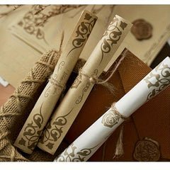 3pcs Retro Noble Invitation Cards Envelopes Letter